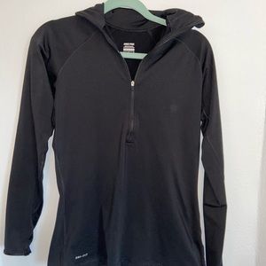 All black Nike half zip